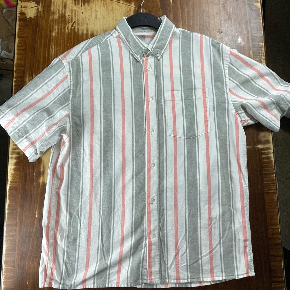 Mens short sleeve button up